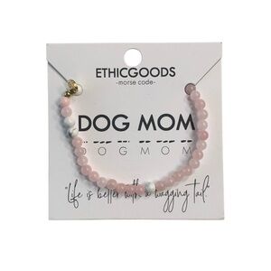 Dog Mom Bracelet by Ethic Goods - Beaded Bracelet with Morse Code Design